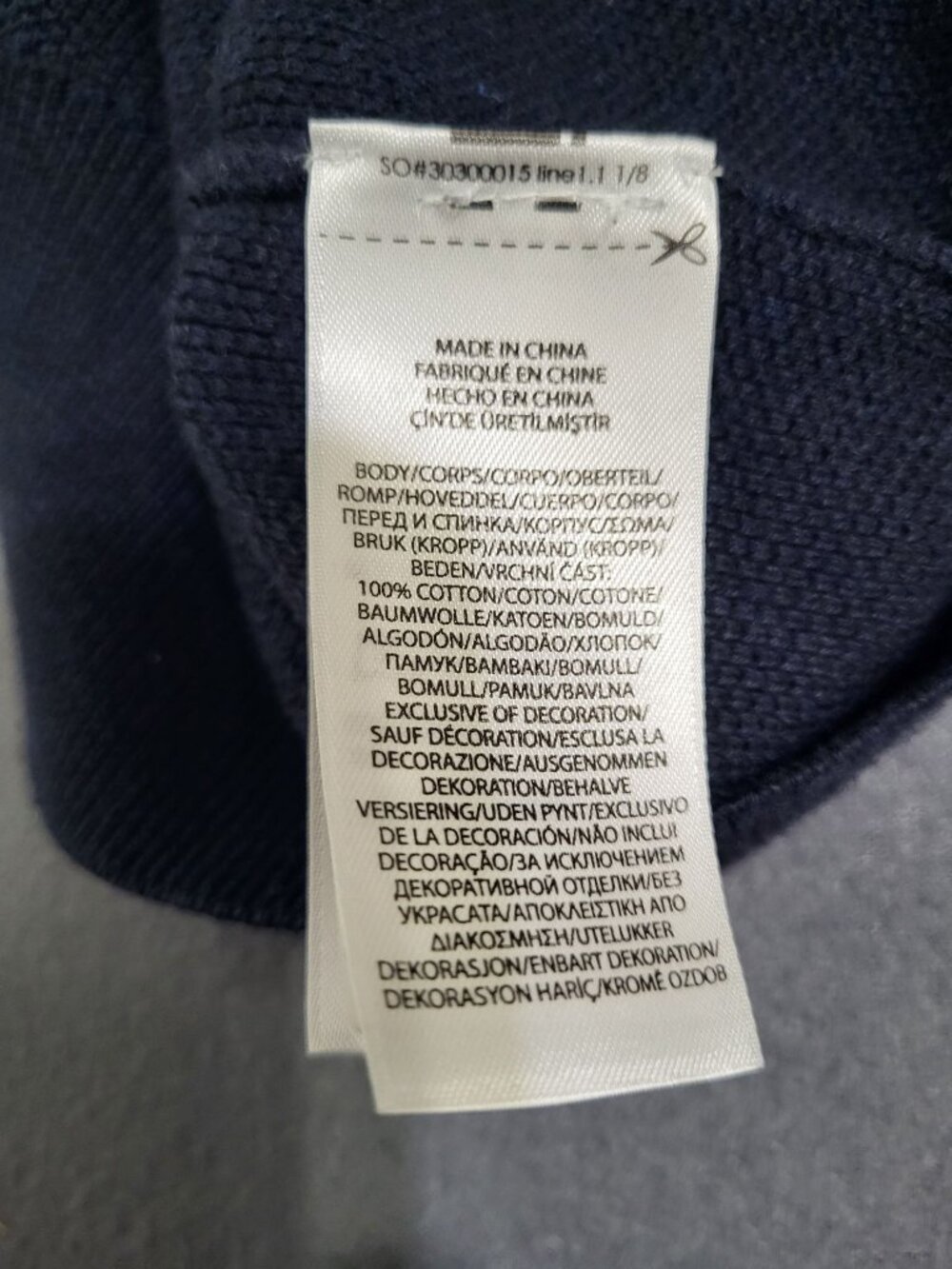 POLO Ralph Lauren Pima Cotton Crewneck Pullover Sweater XL Navy Blue Old Money - Picture 9 of 9